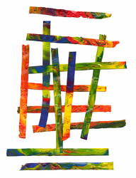 Xylophone (After Jack Whitten) by Eliane, age 4